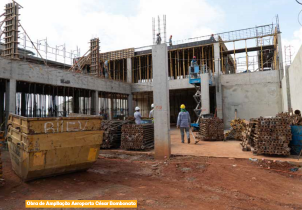 Novo aeroporto de Uberlândia em construção