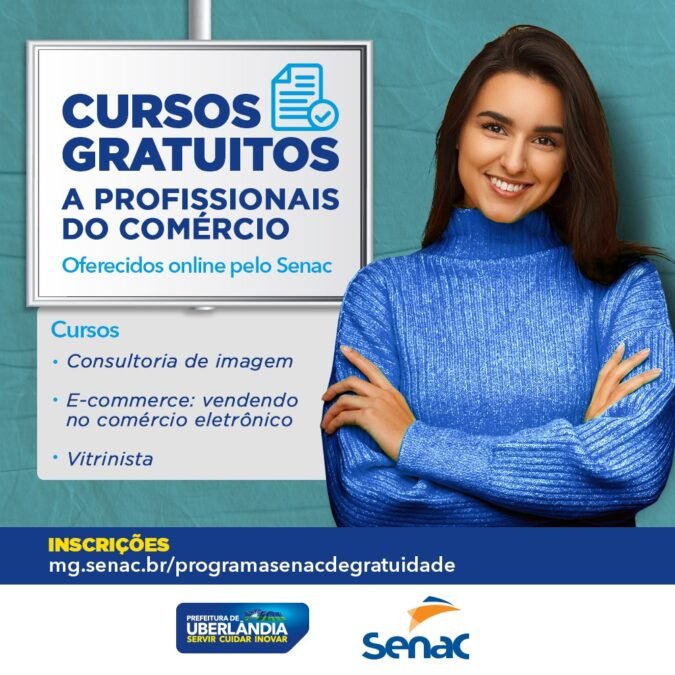 Inscrições para mais de 900 vagas em cursos gratuitos estão abertas