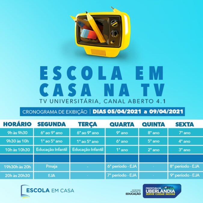 Programa Escola em Casa retorna na segunda-feira (5) após recesso