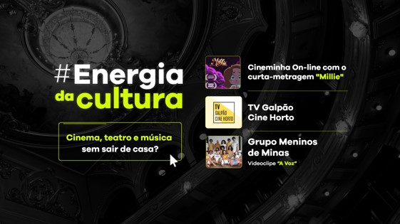 Agenda cultural da Cemig destaca os três novos episódios da programação on-line do Grupo Galpão
