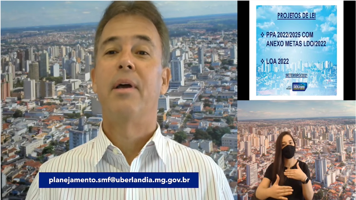 Prefeitura de Uberlândia apresenta projetos da LOA e PPA para 2022