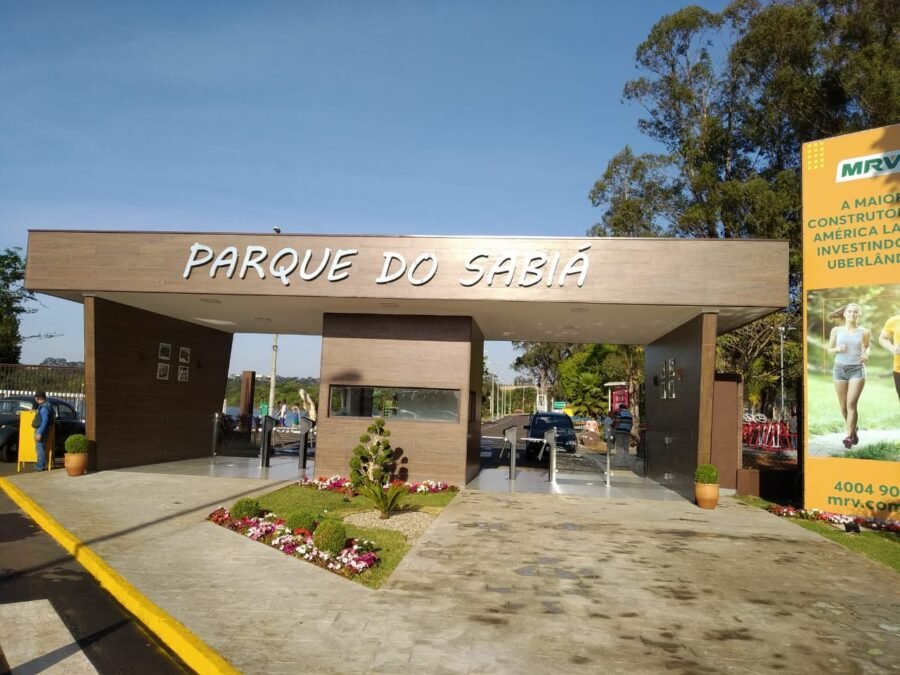 Fachada do Parque do Sabiá em Uberlândia