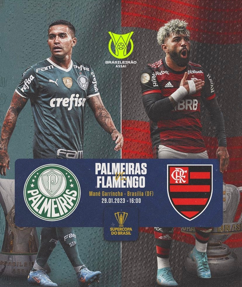 Palmeiras x Flamengo: CBF encaminha final da Supercopa em Brasília