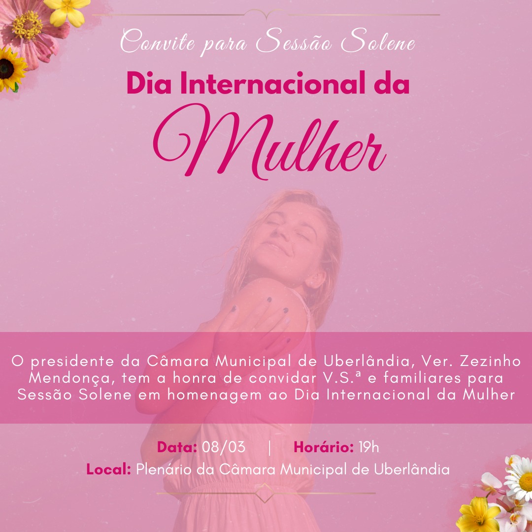 Dia Internacional da Mulher será celebrado em solenidade na Câmara  Municipal | Revista Soberana